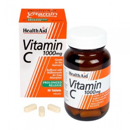 HEALTH AID Vitamin C 1000mg Bioflavonoids 30 Ταμπλέτες